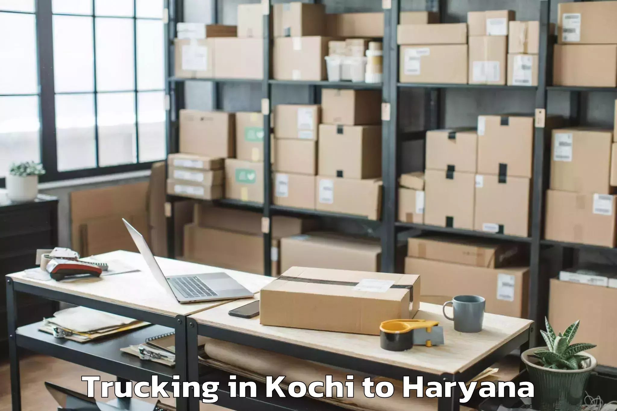 Book Kochi to Ateli Trucking Online